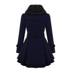 Women’s Double-Breasted Belted Winter Coat