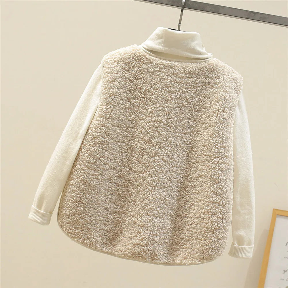 Women’s Textured Button-Front Vest