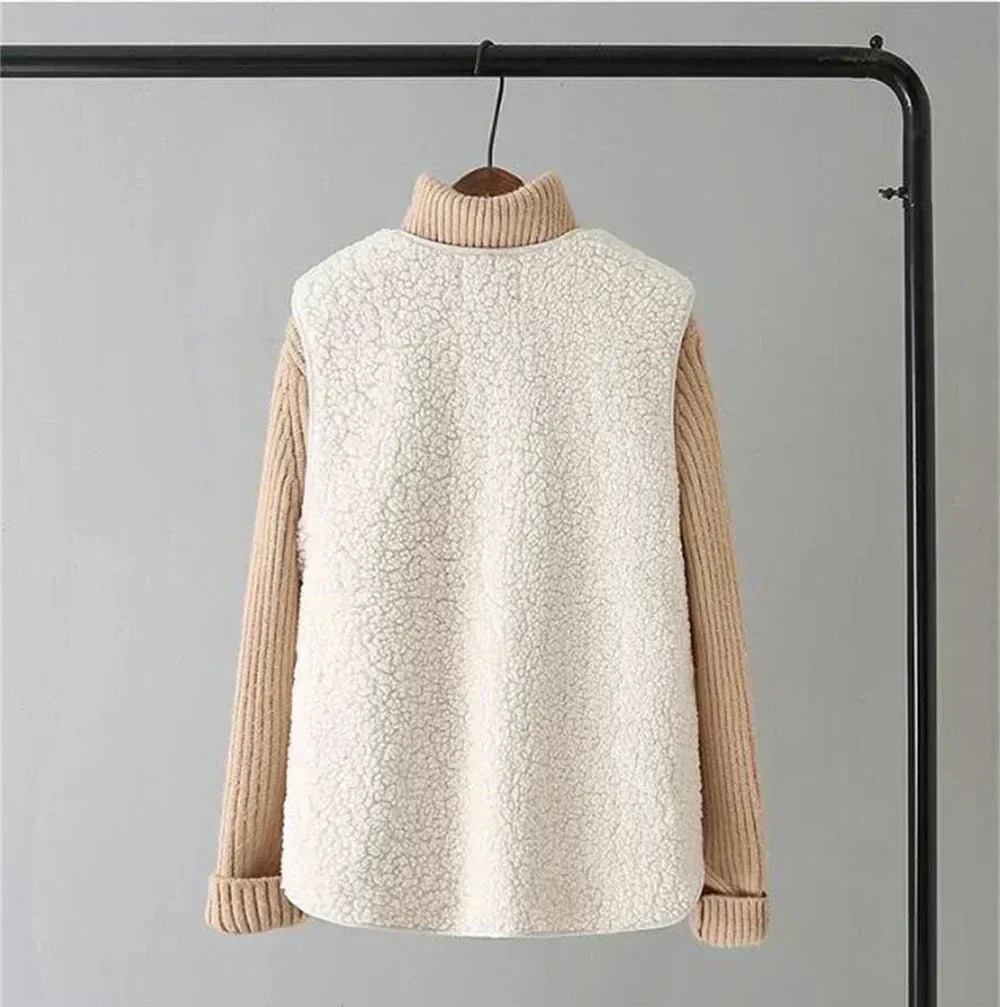 Women’s Textured Button-Front Vest