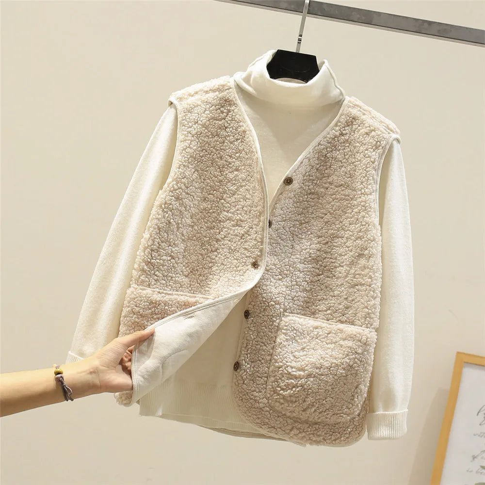 Women’s Textured Button-Front Vest