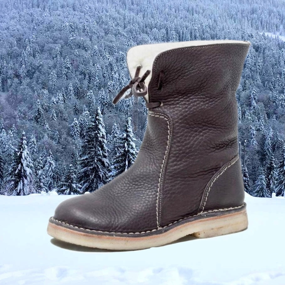 Women's Pull-On Ankle Boots with Side Ties