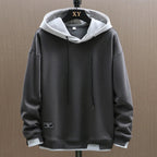 Men's Pullover Hoodie With Drawstring Hood