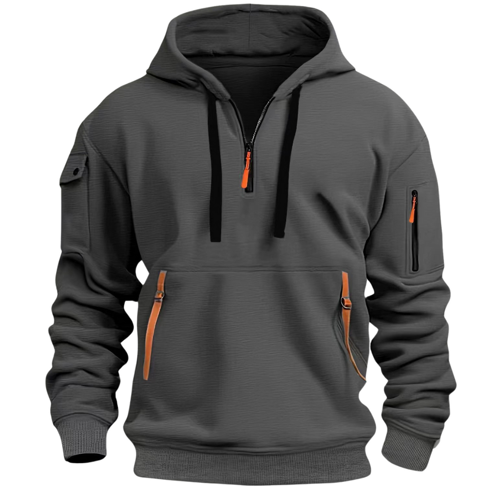 Men's Utility Half-Zip Pullover Hoodie