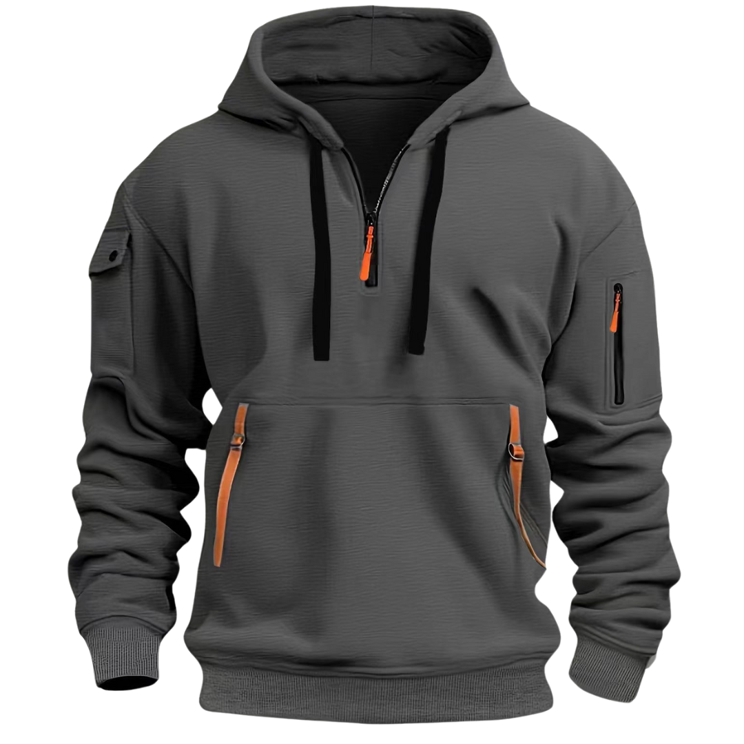Men's Utility Half-Zip Pullover Hoodie