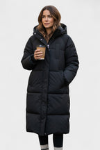 Women’s Hooded Longline Puffer Coat
