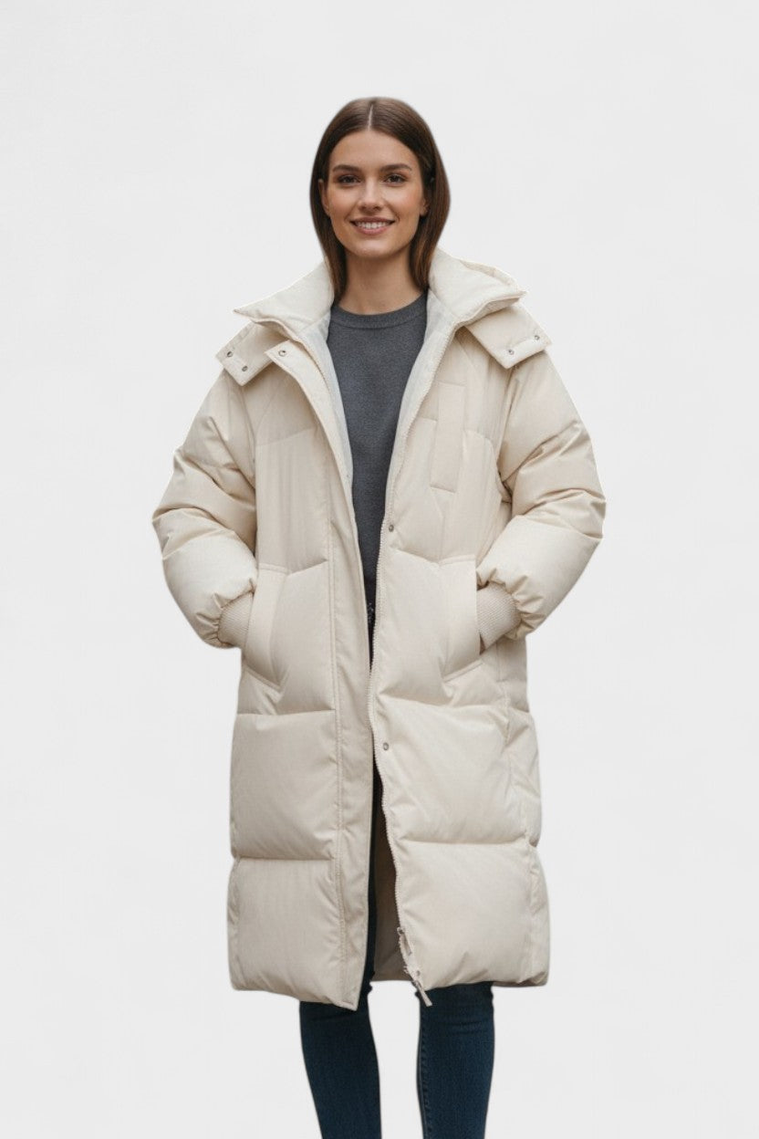 Women’s Hooded Longline Puffer Coat