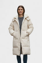 Women’s Hooded Longline Puffer Coat