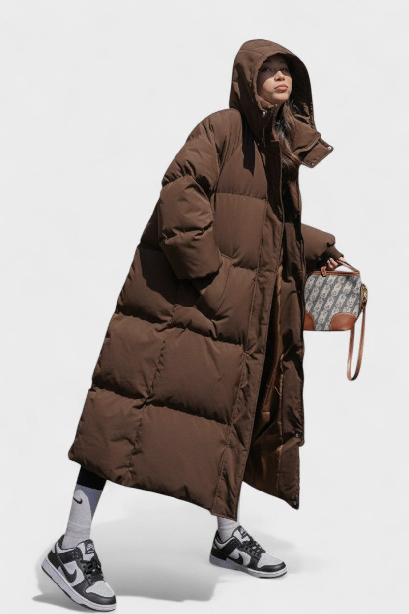 Women’s Hooded Longline Puffer Coat