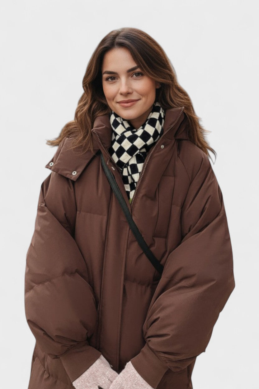 Women’s Hooded Longline Puffer Coat
