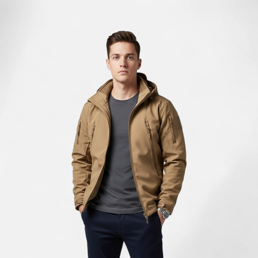 Men's Hooded Tactical Zip Jacket