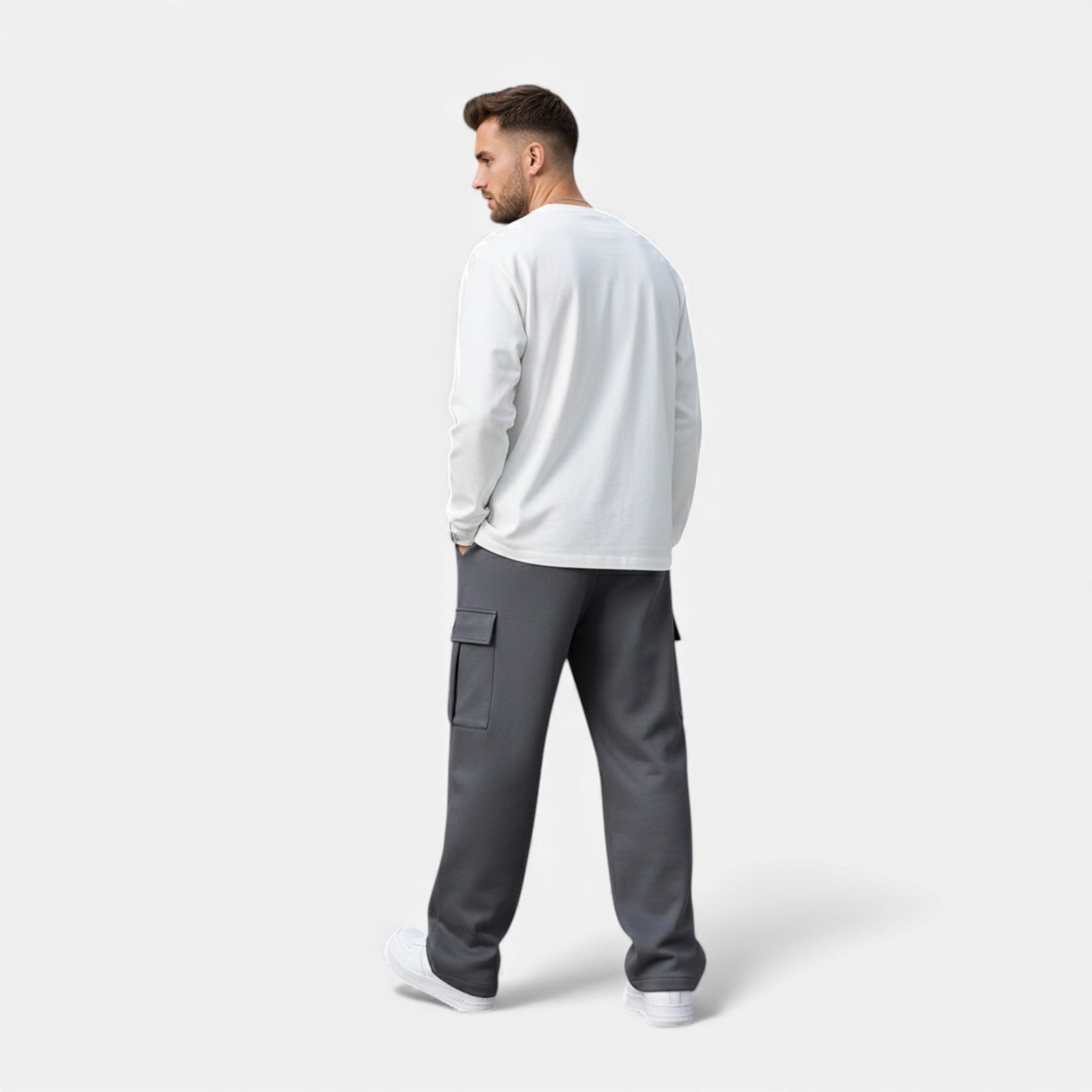 Men's Loose Fit Cargo Sweatpants