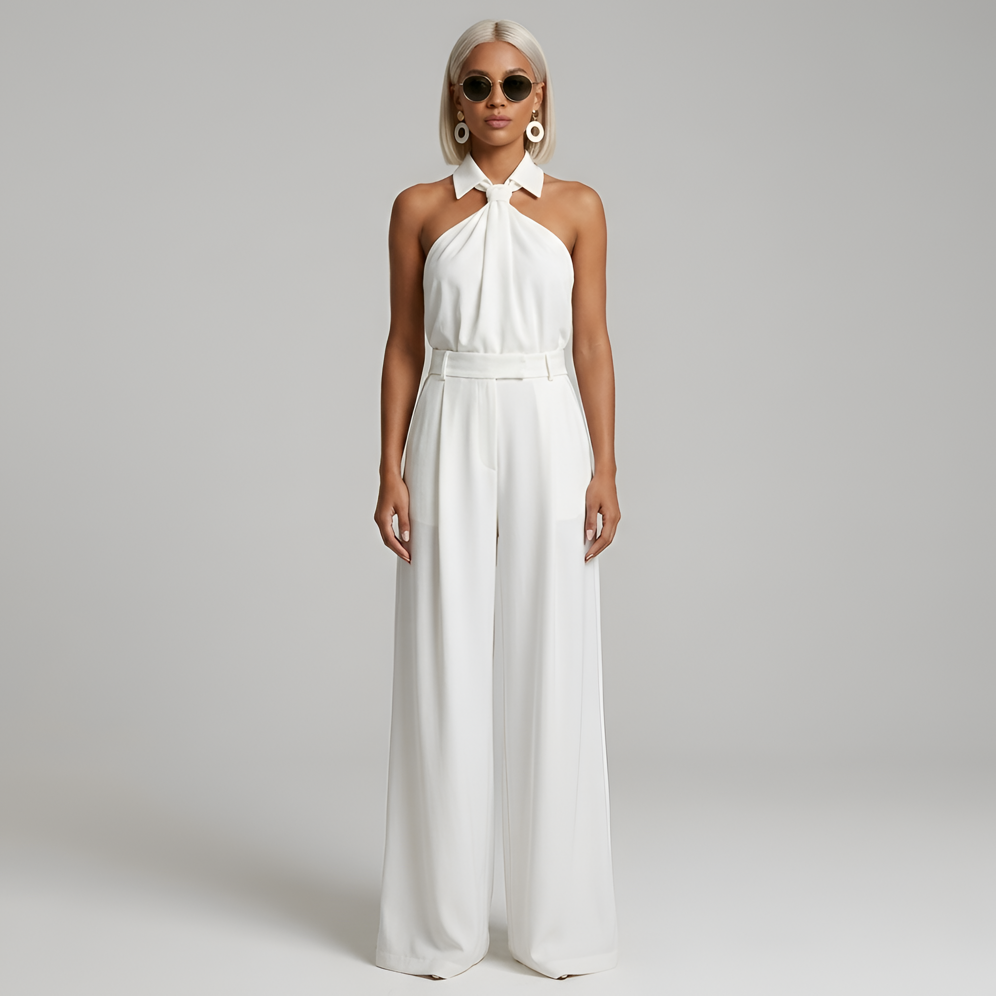 Women’s Halter Neck Wide Leg Jumpsuit