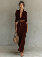 Women's Button-Front Maxi Shirt Dress