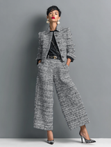 Women's Tweed Pantsuit Set