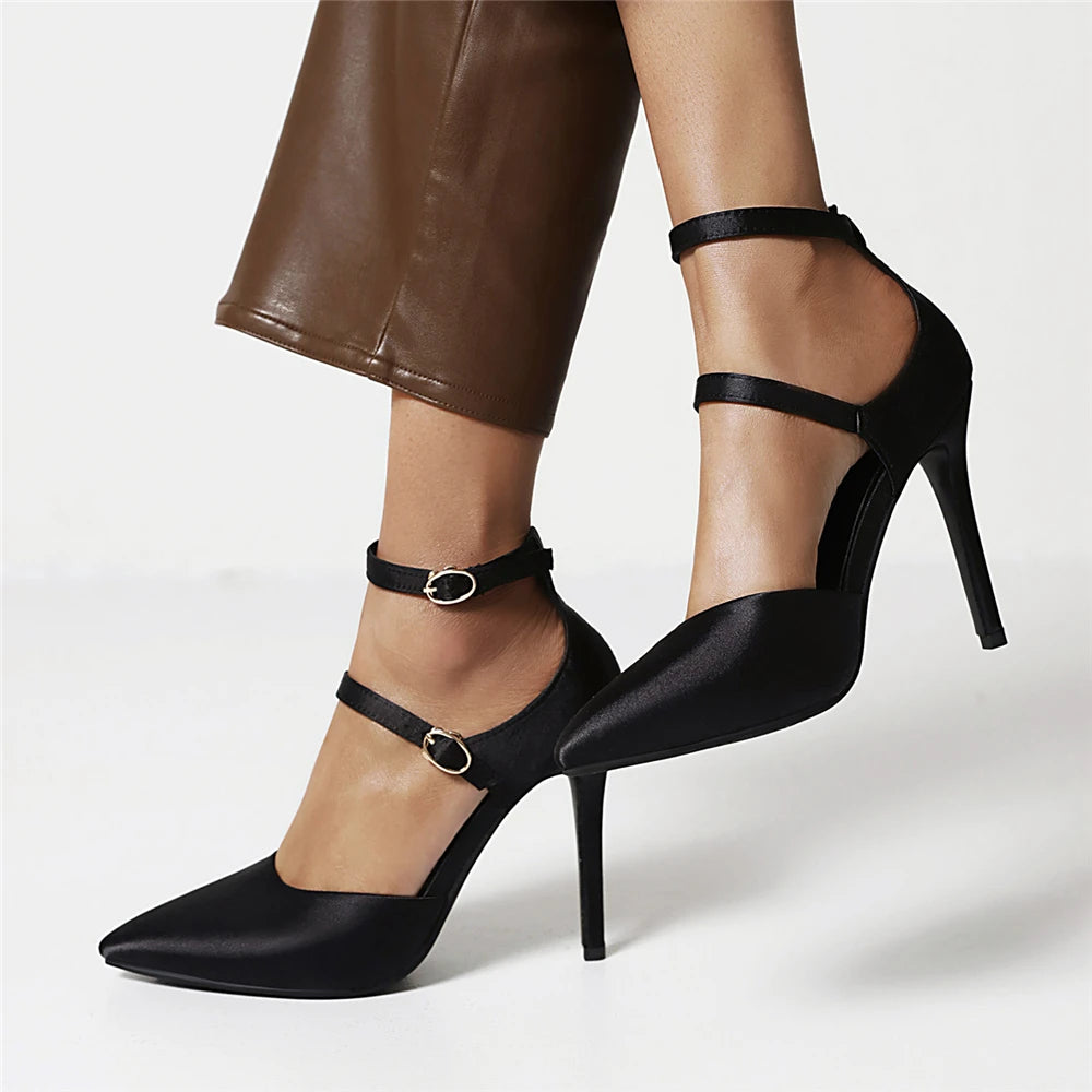 Women’s Pointed-Toe Ankle-Strap Heels