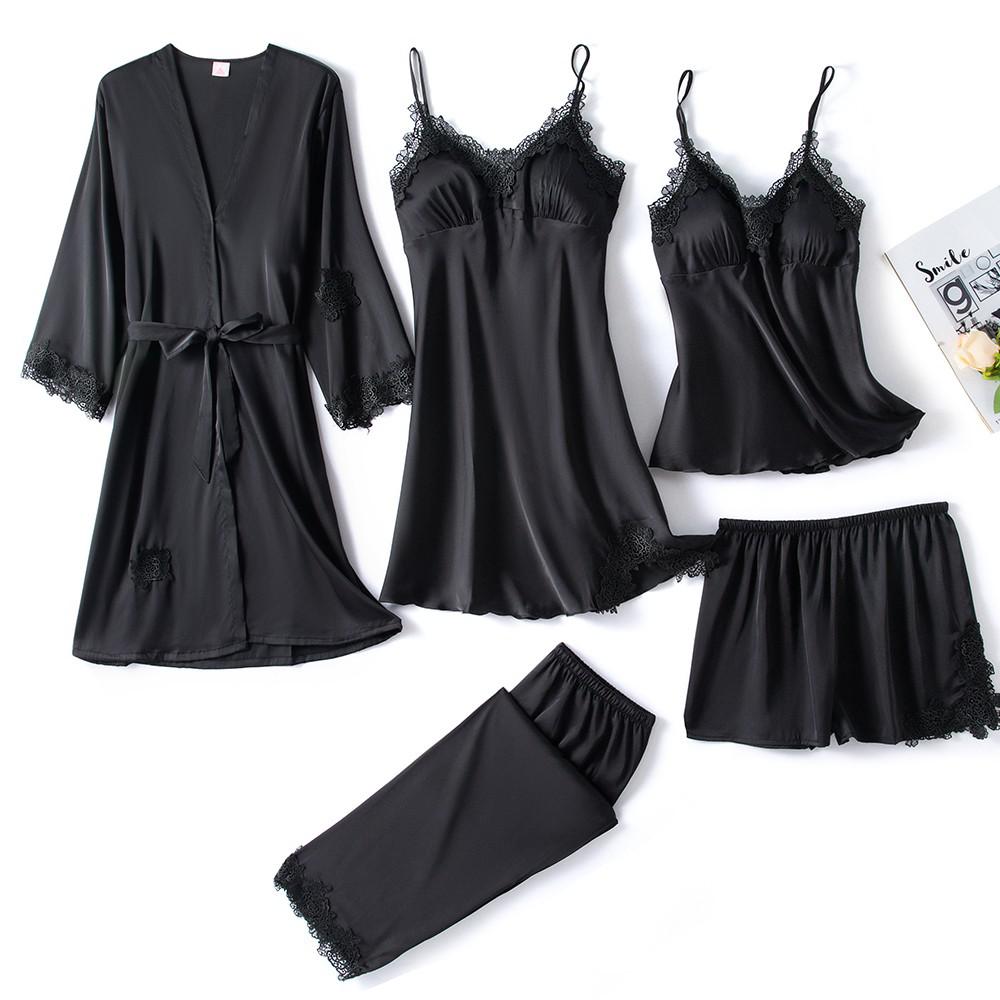 Women’s Satin Lace Pajama Set