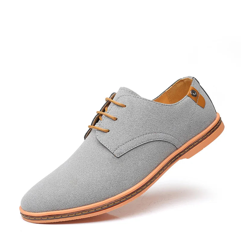 Men’s Plain-Toe Lace-Up Dress Shoes