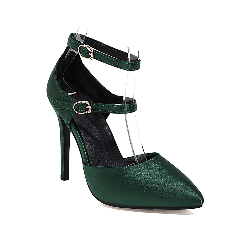 Women’s Pointed-Toe Ankle-Strap Heels