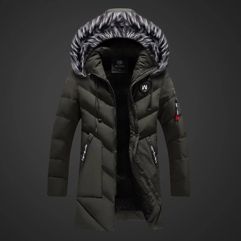 Men’s Hooded Puffer Winter Jacket