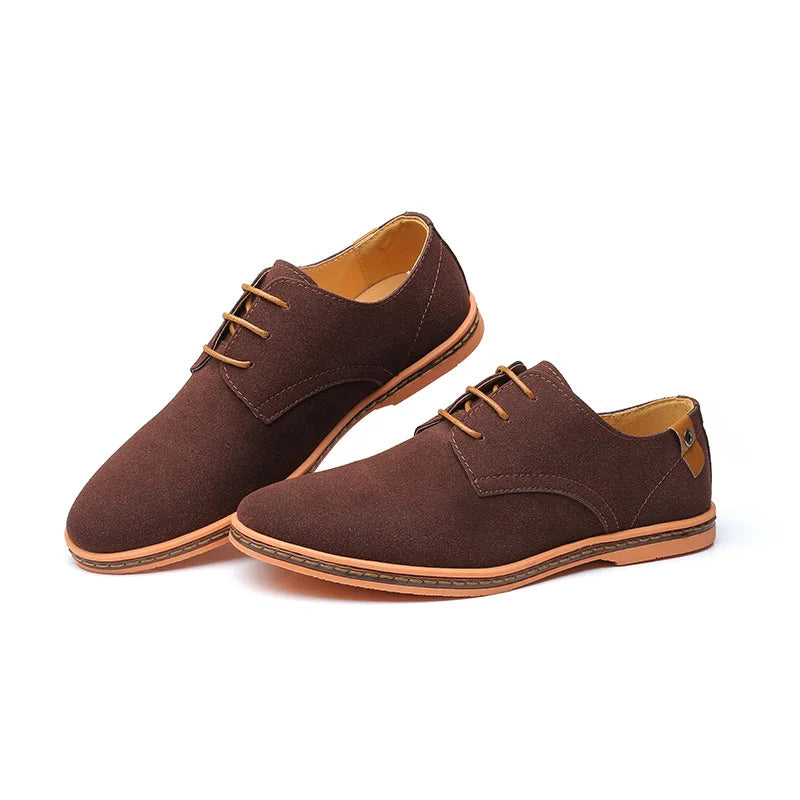 Men’s Plain-Toe Lace-Up Dress Shoes