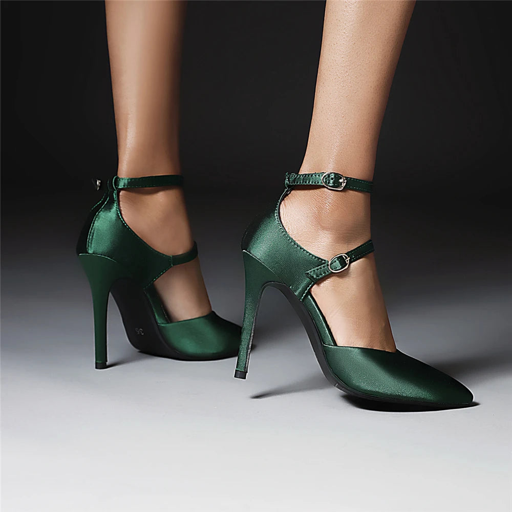 Women’s Pointed-Toe Ankle-Strap Heels