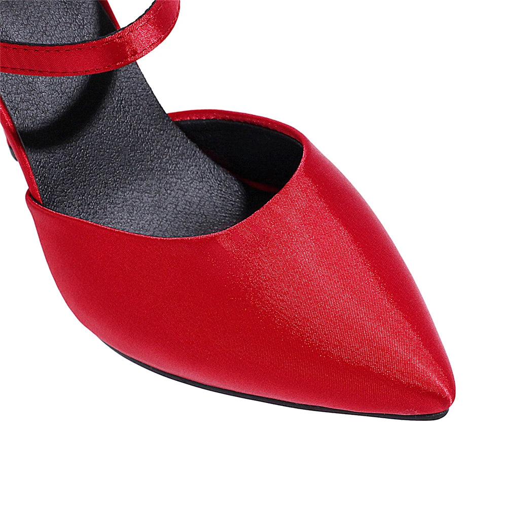 Women’s Pointed-Toe Ankle-Strap Heels