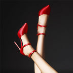 Women’s Pointed-Toe Ankle-Strap Heels