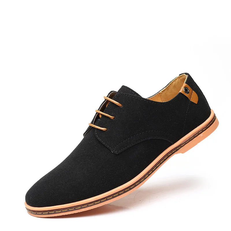 Men’s Plain-Toe Lace-Up Dress Shoes