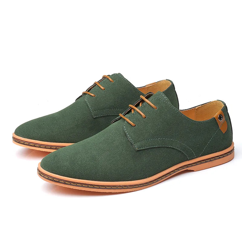 Men’s Plain-Toe Lace-Up Dress Shoes