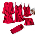 Women’s Satin Lace Pajama Set