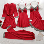 Women’s Satin Lace Pajama Set