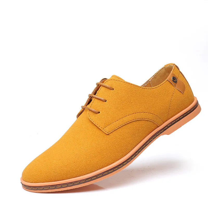 Men’s Plain-Toe Lace-Up Dress Shoes