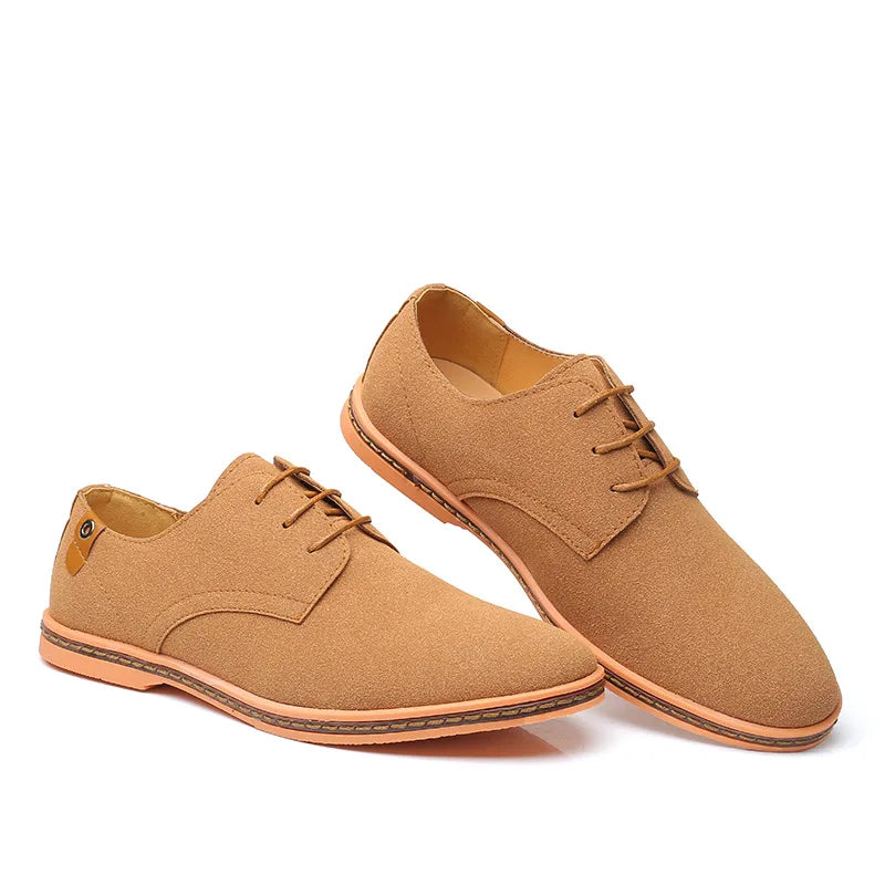 Men’s Plain-Toe Lace-Up Dress Shoes