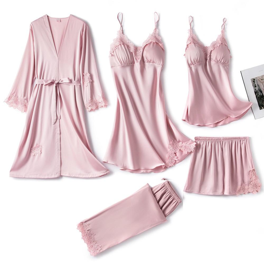 Women’s Satin Lace Pajama Set