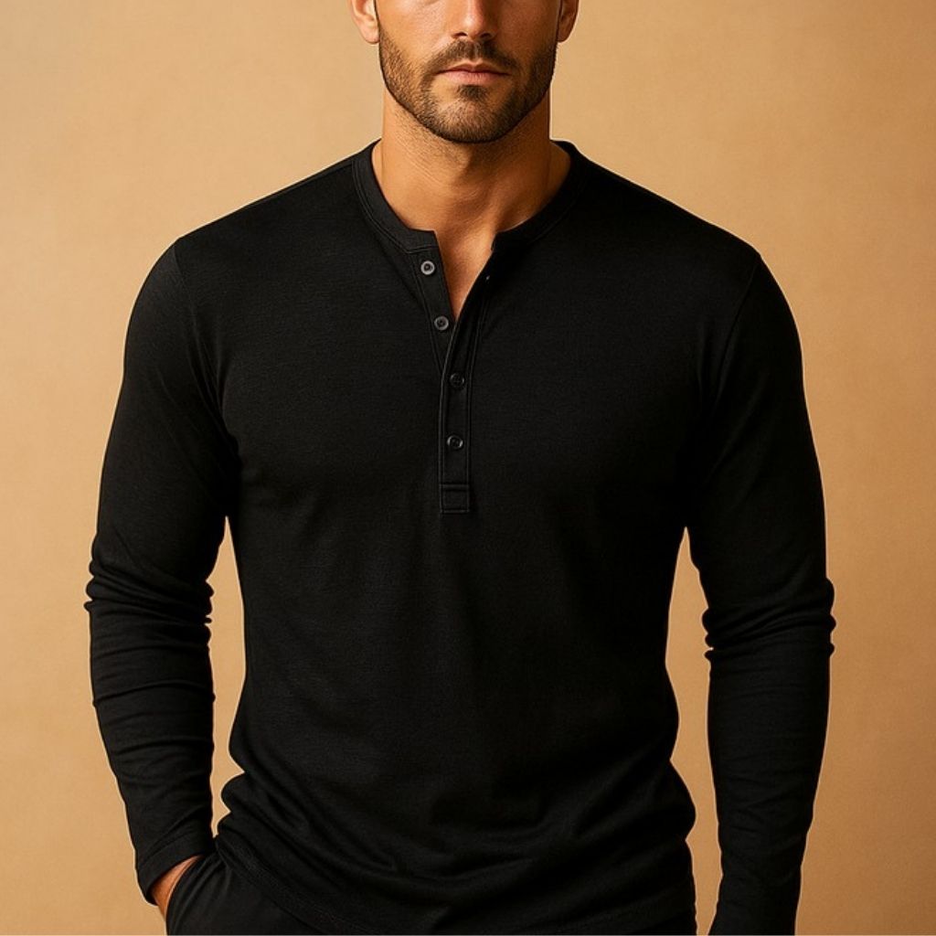 Men's Classic Henley Shirt