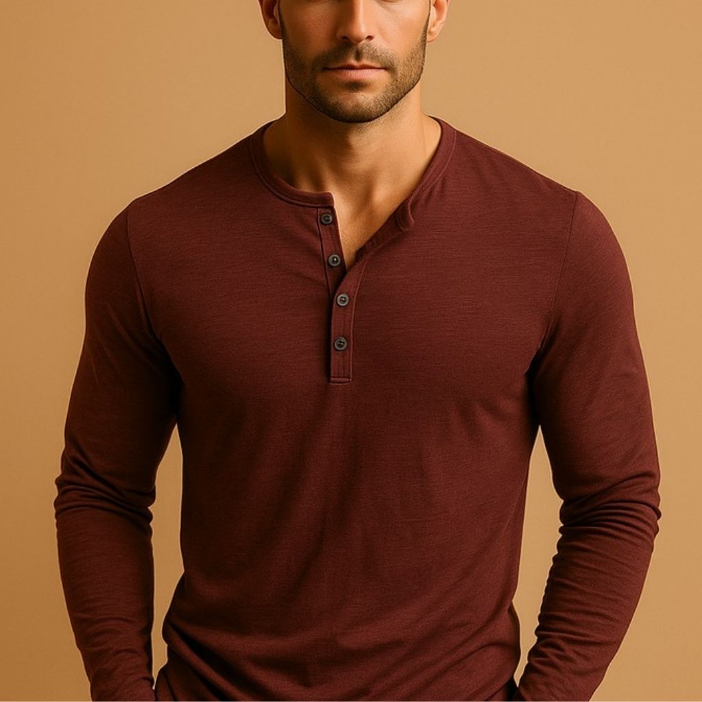Men's Classic Henley Shirt