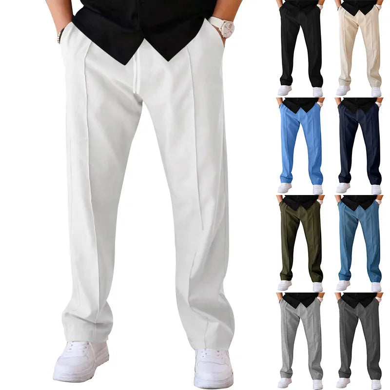 Men’s Smart Casual Drawstring Trousers