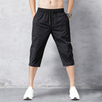 Men's Drawstring Cropped Pants