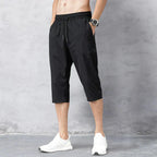 Men's Drawstring Cropped Pants