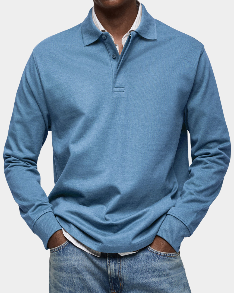 Men’s Long-Sleeve Polo Shirt