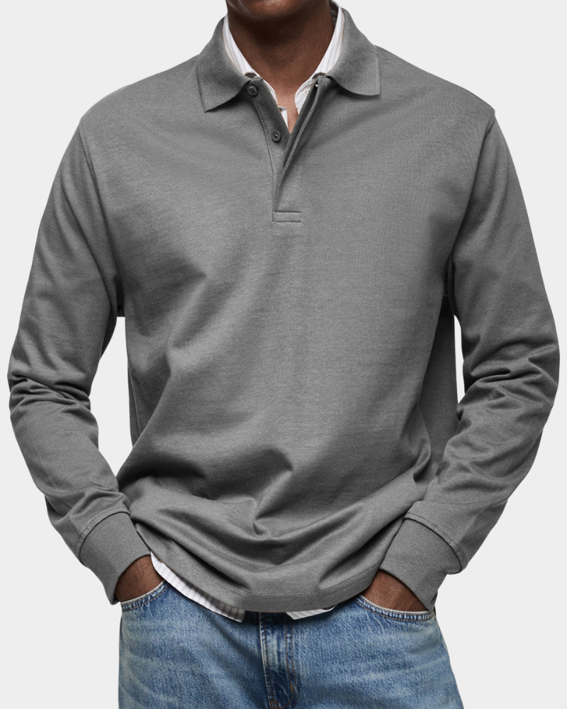 Men’s Long-Sleeve Polo Shirt