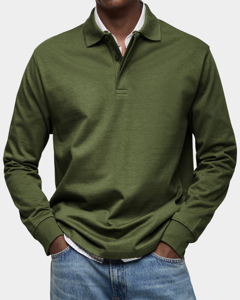 Men’s Long-Sleeve Polo Shirt