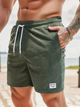 Men's Corduroy Drawstring Shorts
