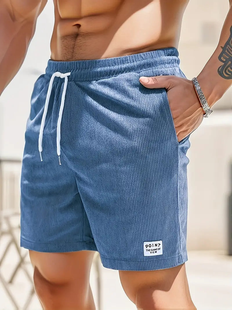 Men's Corduroy Drawstring Shorts