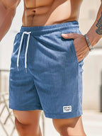 Men's Corduroy Drawstring Shorts