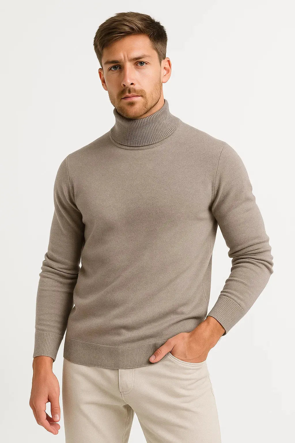 Men’s Long Sleeve Turtleneck Sweater