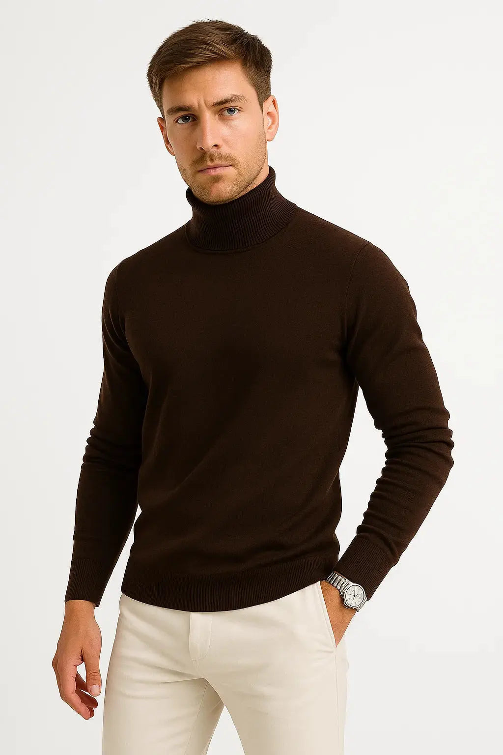 Men’s Long Sleeve Turtleneck Sweater