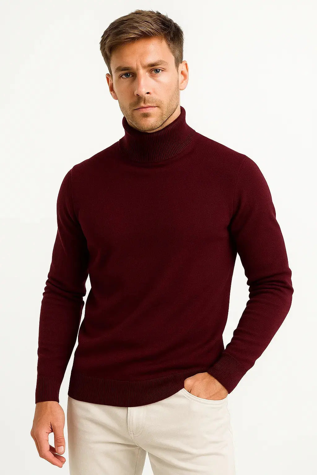 Men’s Long Sleeve Turtleneck Sweater