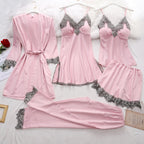 Women’s Satin Lace Pajama Set