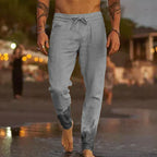 Men's Casual Linen Jogger Pants